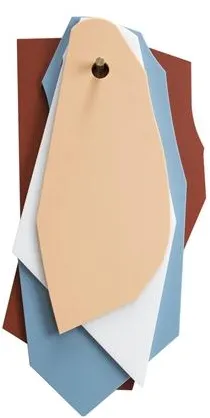 Valerie Objects Skjærebrett/Oppheng Brun/Blå/Hvit/Rosa