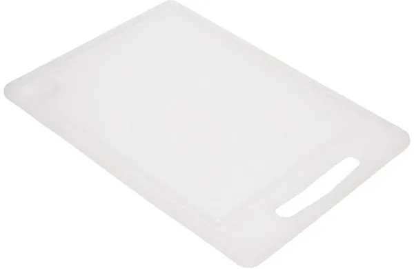 Skjærebrett med saftspor 25x36 cm hvit